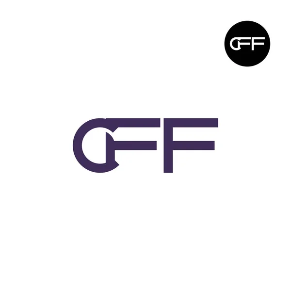 Дизайн Логотипа Cff Монограммы — стоковый вектор