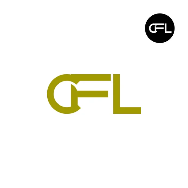 Letter Cfl Monogram Logo Design — Stock Vector