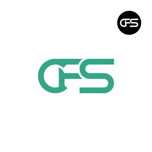 Дизайн Логотипа Cfs Monogram — стоковый вектор