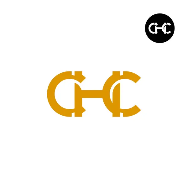 Lettera Chc Monogram Logo Design — Vettoriale Stock