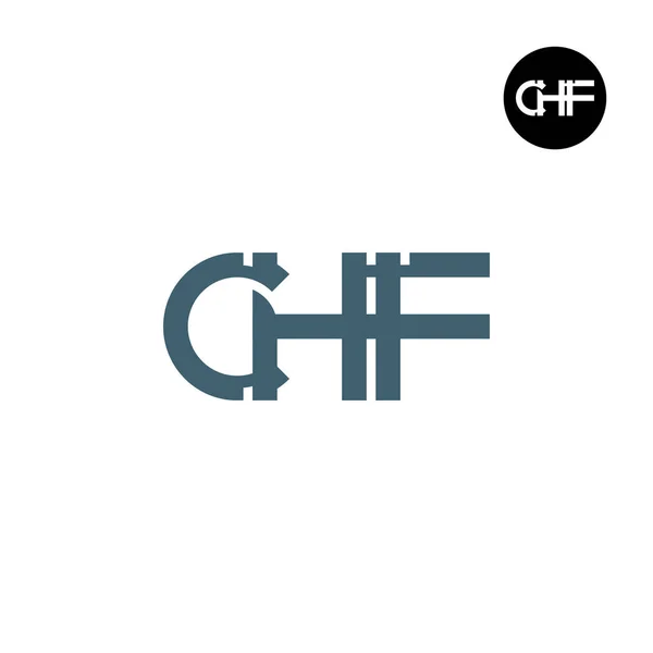 Буква Chf Монограмма Дизайн — стоковый вектор