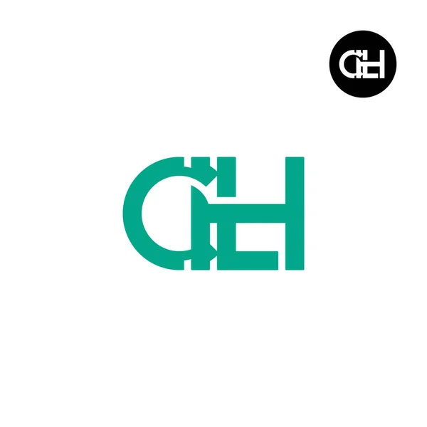 Letra Chl Monograma Logo Design — Vector de stock