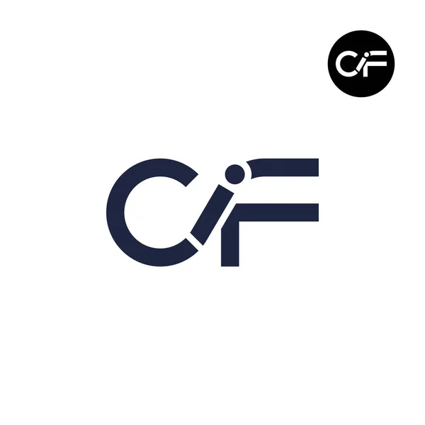 Логотип Letter Cif — стоковый вектор