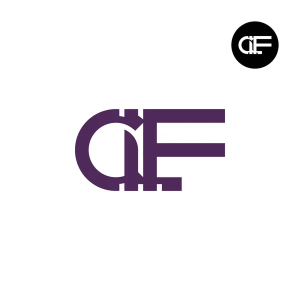 Буква Clf Монограмма Дизайн — стоковый вектор