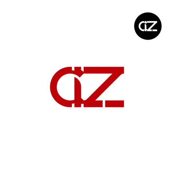 Brief Clz Monogram Logo Design — Stockvector