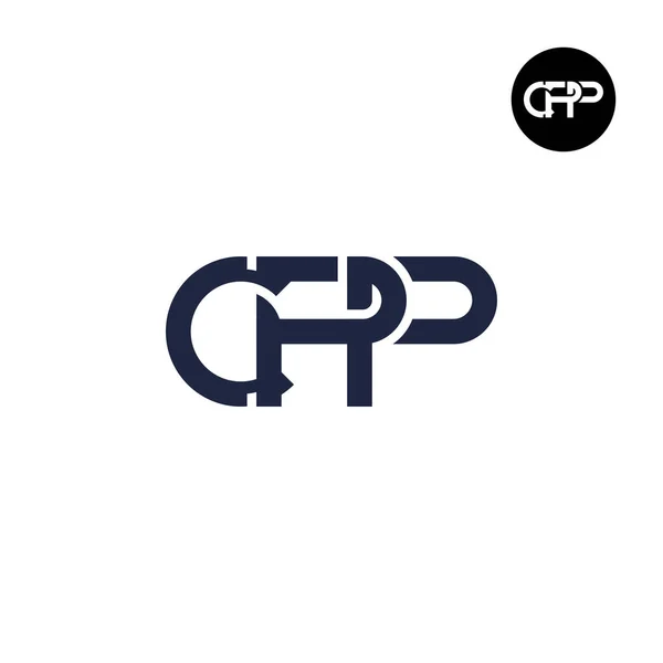 Дизайн Логотипа Cpp Монограммы — стоковый вектор
