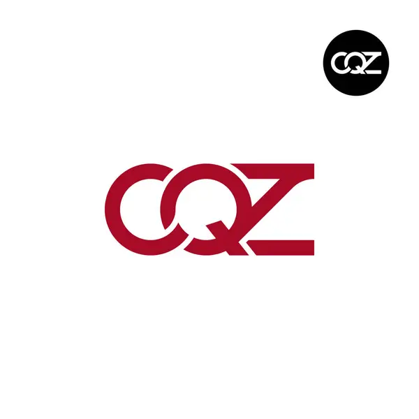 Stock vector Letter CQZ Monogram Logo Design