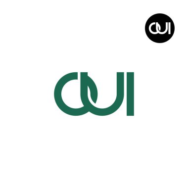 OUI Harfi Monogram Logo Tasarımı