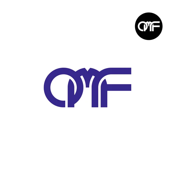 Дизайн Логотипа Omf Monogram — стоковый вектор