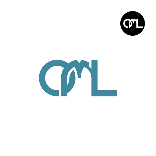 Літера Oml Монограма Дизайн Логотипу — стоковий вектор