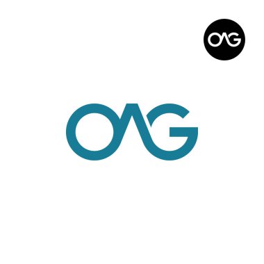 Harf OAG Monogram Logo Tasarımı Basit