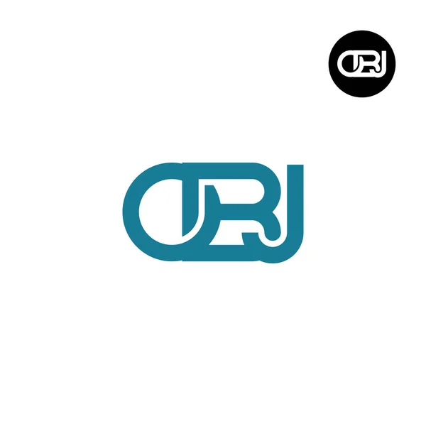 Buchstabe Obj Monogramm Logo Design — Stockvektor