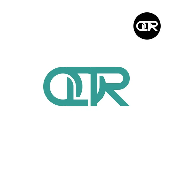 Bokstav Odr Monogram Logotyp Design — Stock vektor