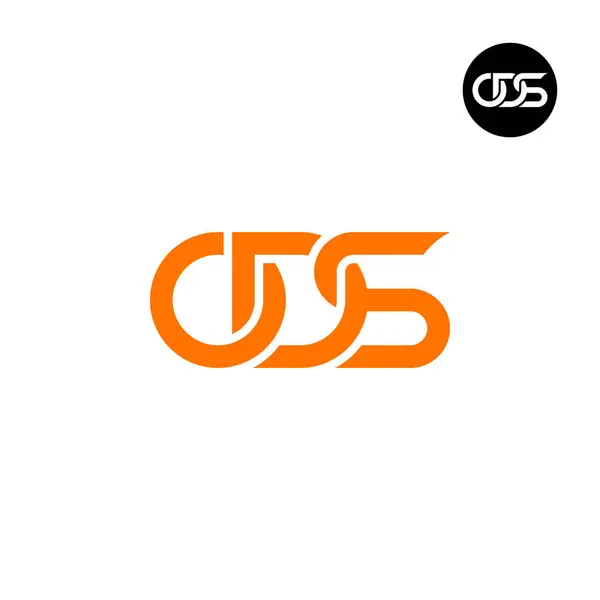 Lettre Ods Monogram Logo Design — Image vectorielle