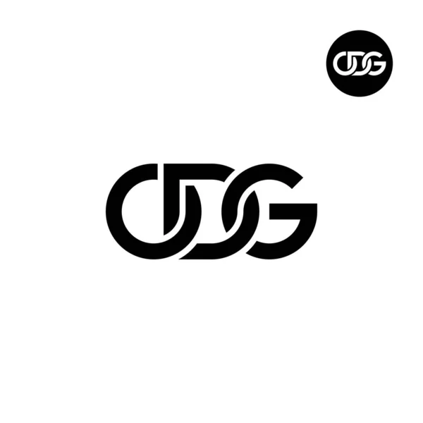 Літера Odg Монограма Дизайн Логотипу — стоковий вектор