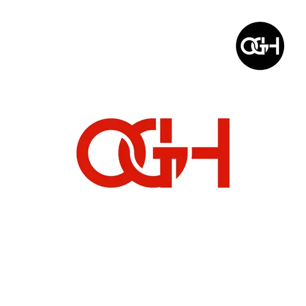 字母Ogh字母组合标志设计 — 图库矢量图片