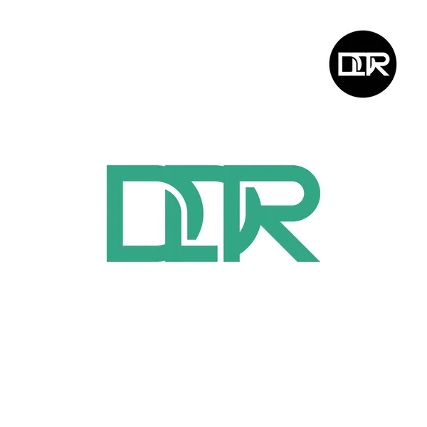 Harf Ddr Monogram Logo Tasarımı — Stok Vektör