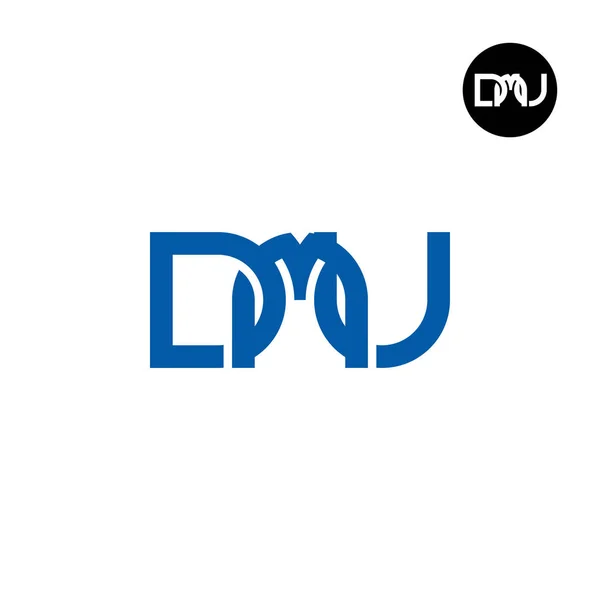 Lettre Dmu Monogram Logo Design — Image vectorielle