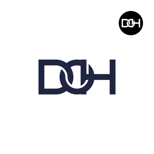 Letter Doh Monogram Logo Design — Stock Vector