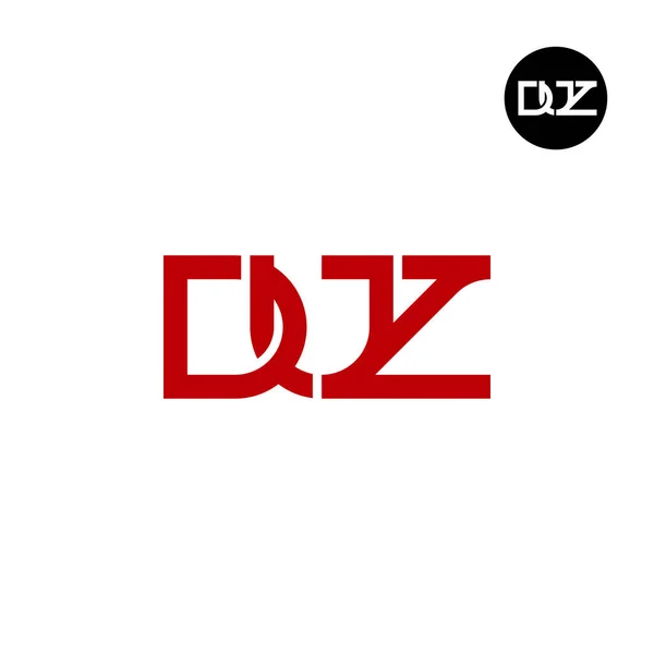 Letter Duz Monogram Logo Design — Stock Vector