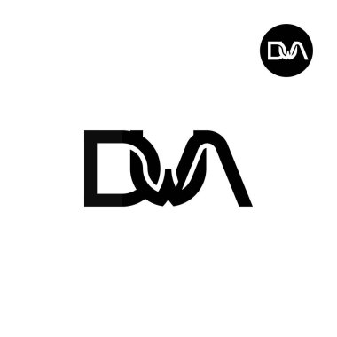 Harf DWA Monogram Logo Tasarımı