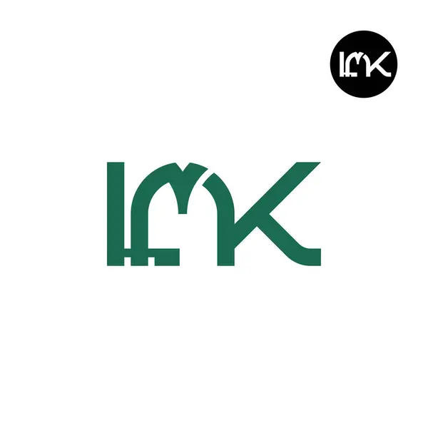Дизайн Логотипа Lmk Monogram — стоковый вектор
