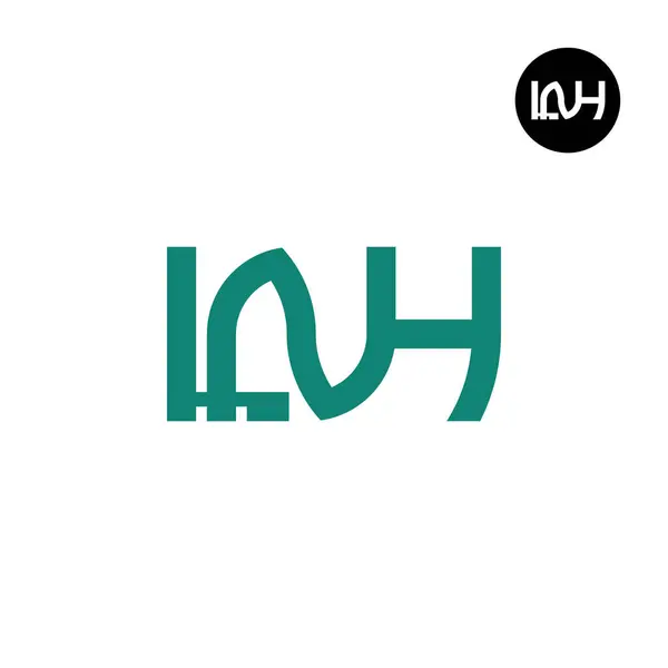 字母Lnh主题图标志设计 — 图库矢量图片
