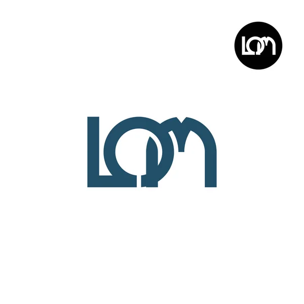 字母Lom主题图标志设计 — 图库矢量图片