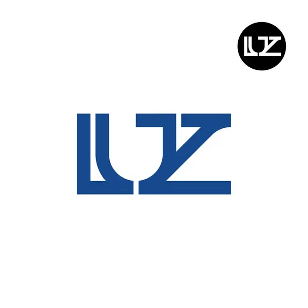 Lettre Luz Monogram Logo Design — Image vectorielle