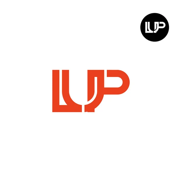 Lettre Lup Monogram Logo Design — Image vectorielle