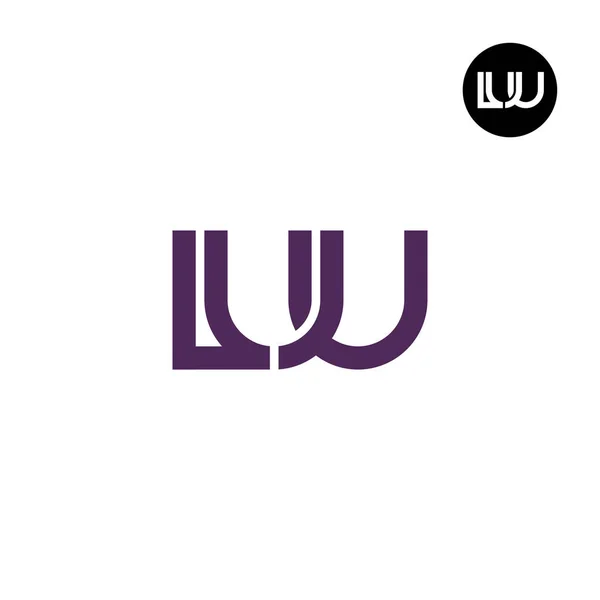 Lettre Luu Monogram Logo Design — Image vectorielle