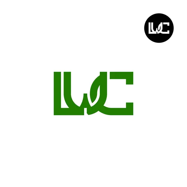 Lettre Lwc Monogram Logo Design — Image vectorielle