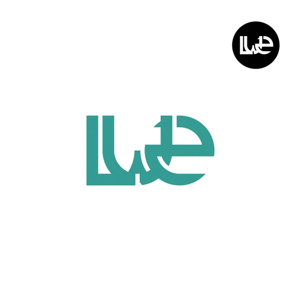 Lettre Lw2 Monogram Logo Design — Image vectorielle