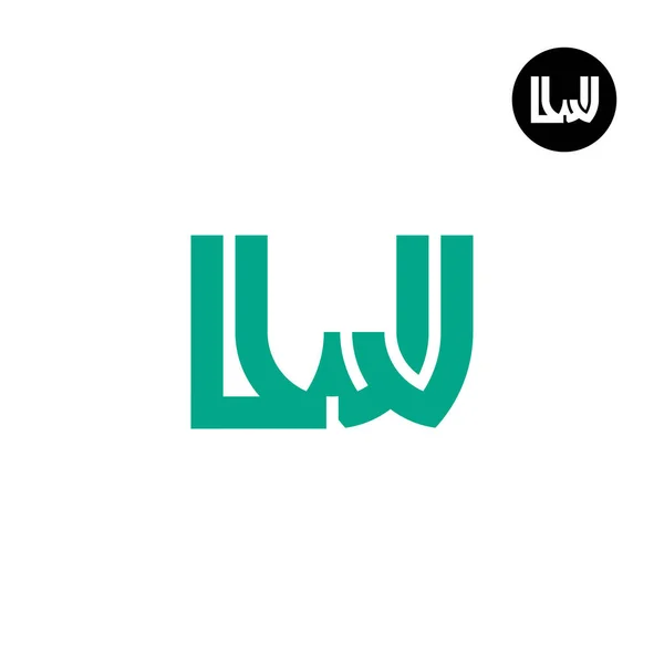 Lettre Lwj Monogram Logo Design — Image vectorielle
