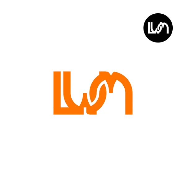 Lettre Lwm Monogram Logo Design — Image vectorielle