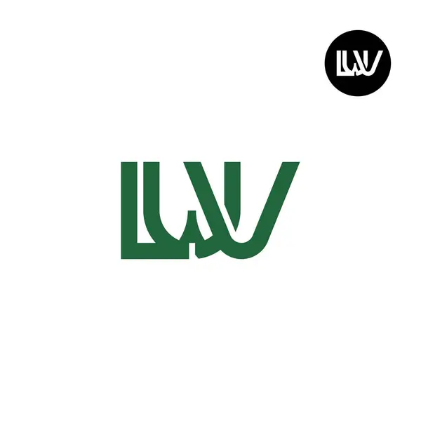 Lettre Lwv Monogram Logo Design — Image vectorielle