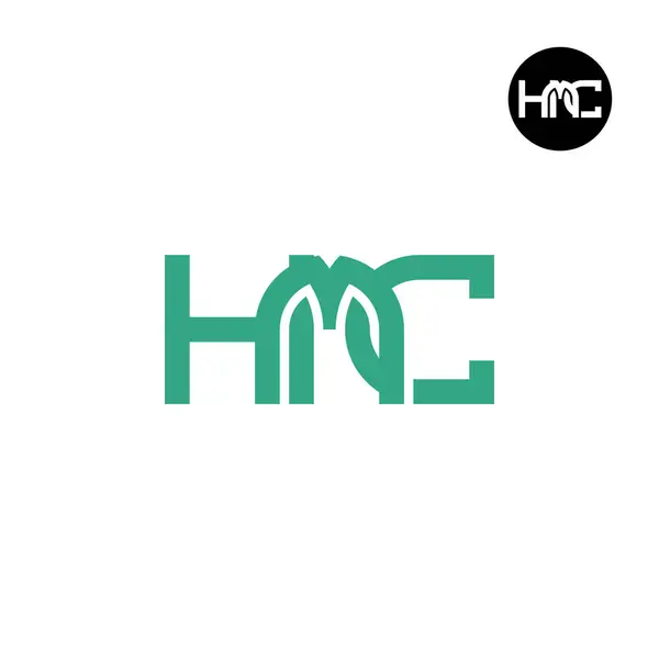 Lettre Hmc Monogram Logo Design — Image vectorielle