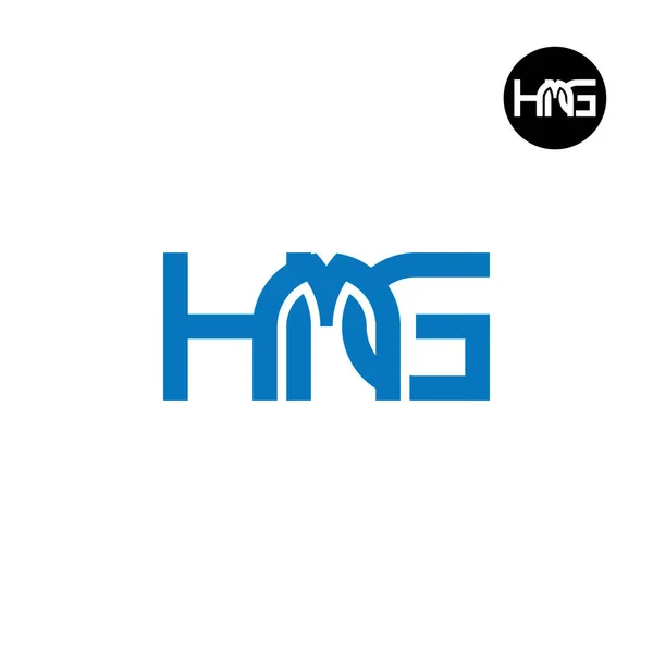 Lettre Hmg Monogram Logo Design — Image vectorielle