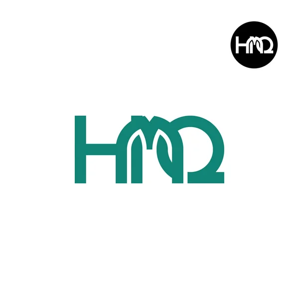 Lettre Hmq Monogram Logo Design — Image vectorielle