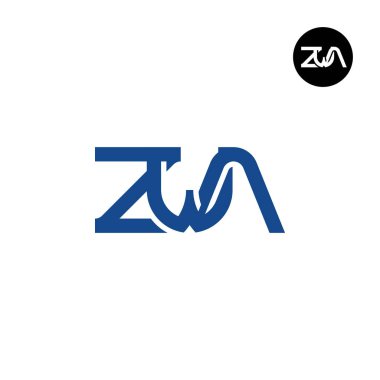 Harf ZWA Monogram Logo Tasarımı