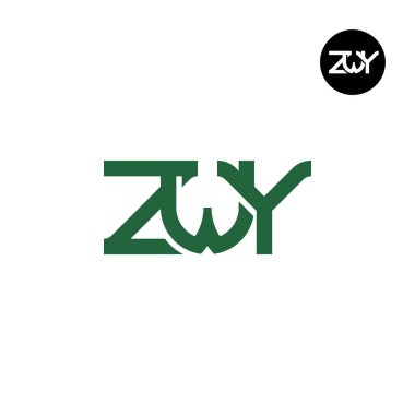 ZWY Harfi Monogram Logo Tasarımı