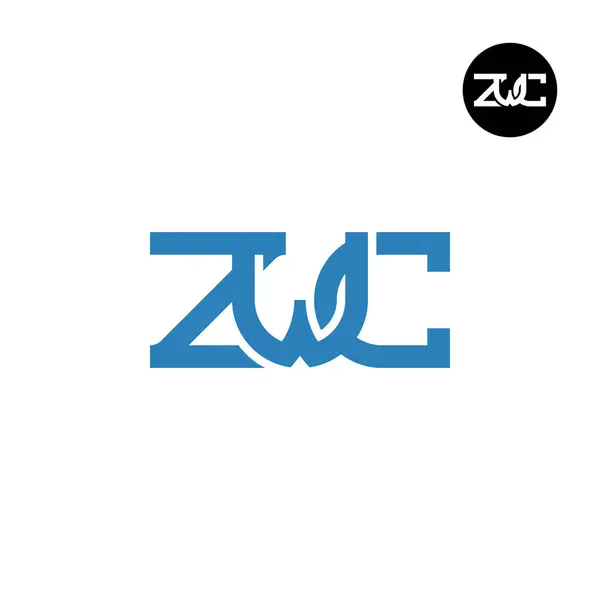 stock vector Letter ZWC Monogram Logo Design