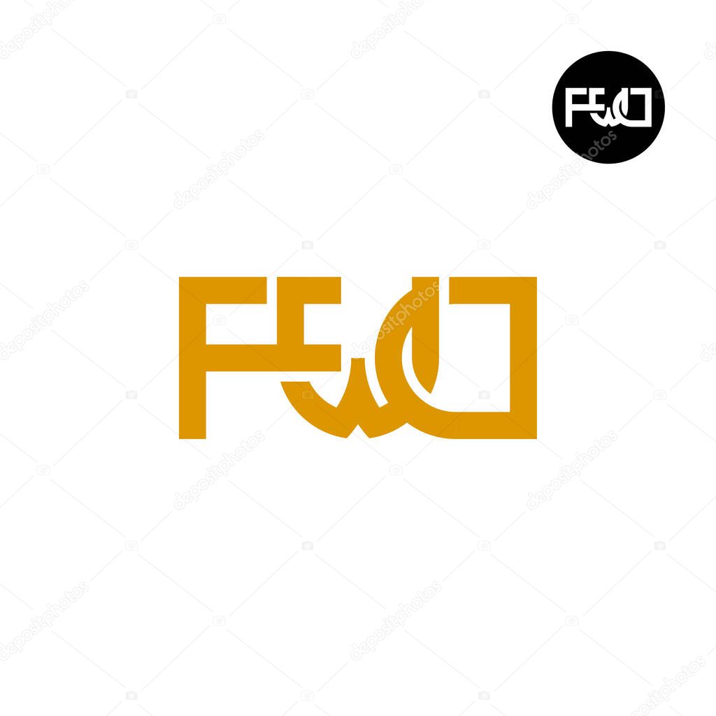Letter FWD Monogram Logo Design