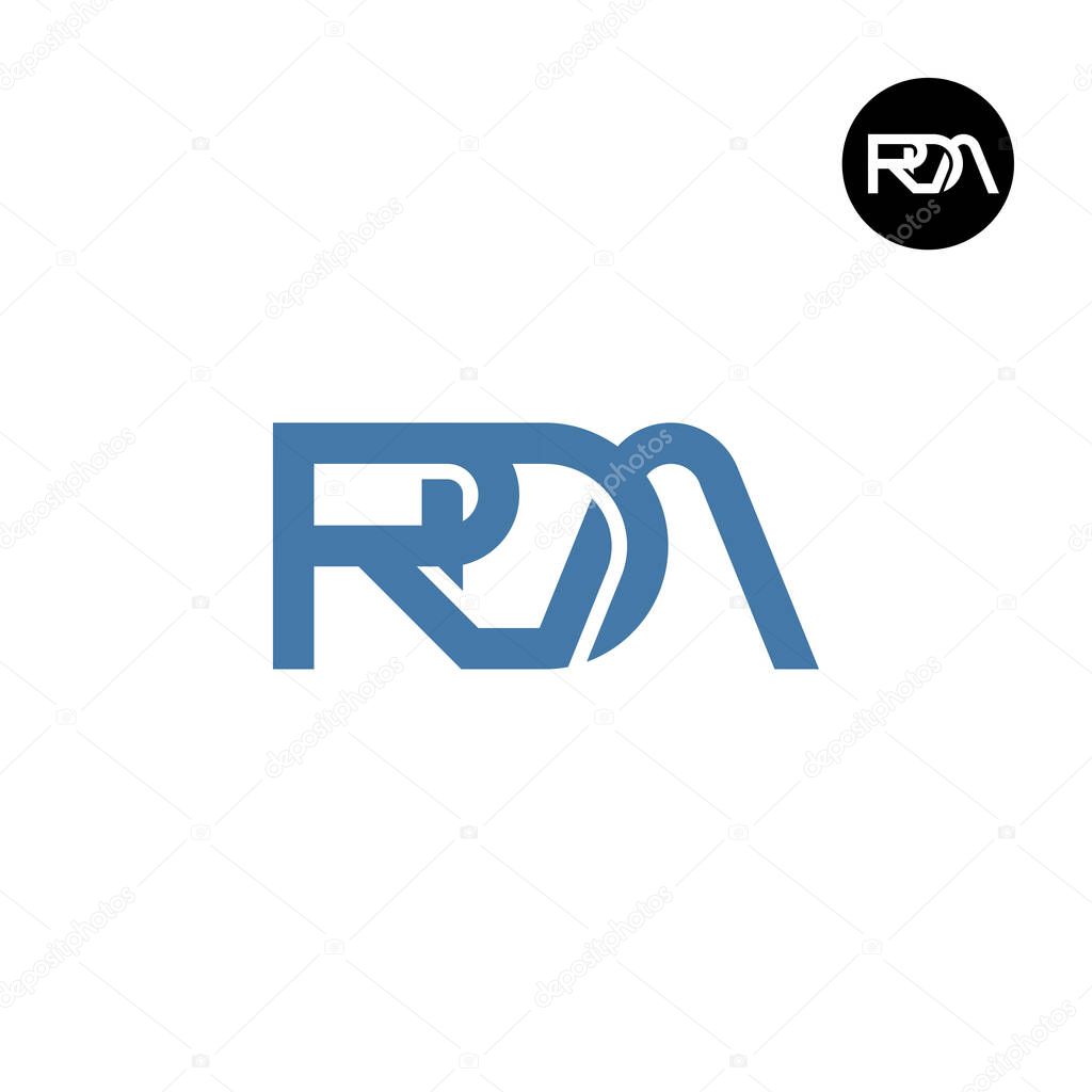 Letter RDA Monogram Logo Design