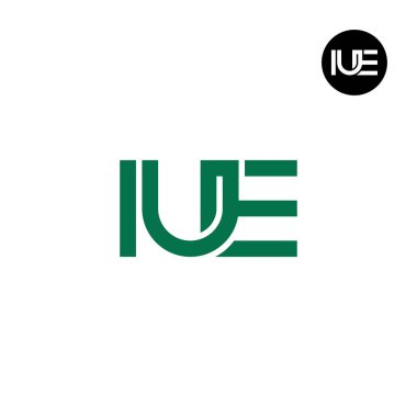 Harf IUE Monogram Logo Tasarımı