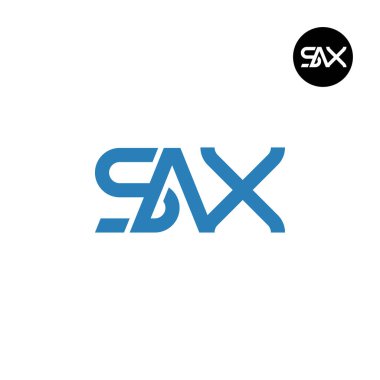 SAX Harfi Monogram Logo Tasarımı