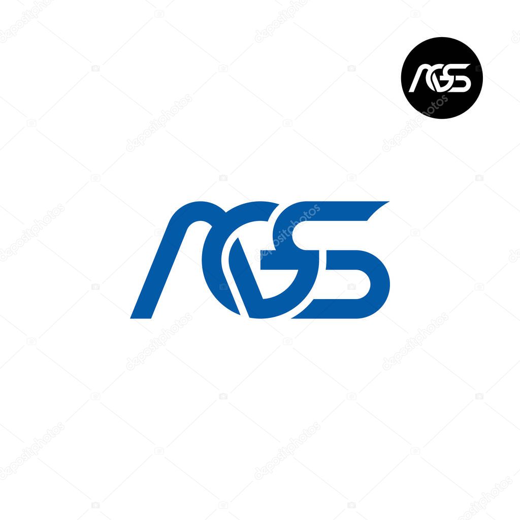 Letter AGS Monogram Logo Design