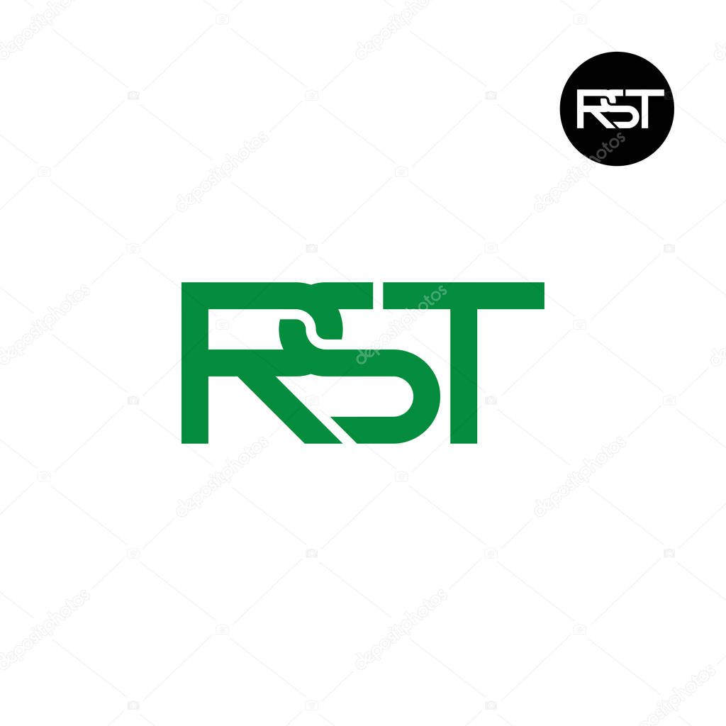 Letter RST Monogram Logo Design