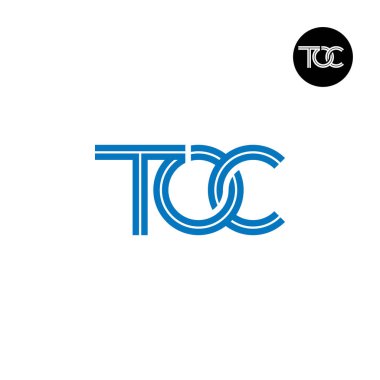 Satırlı TOC Monogram Logo Tasarımı