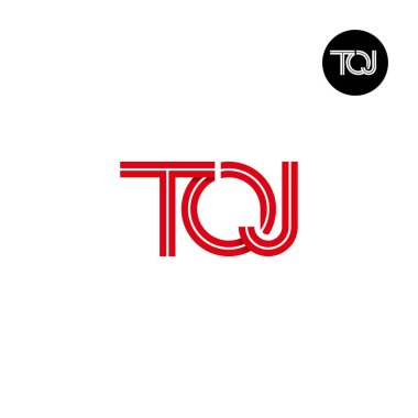 Satırlı TOJ Harfi Monogram Logo Tasarımı